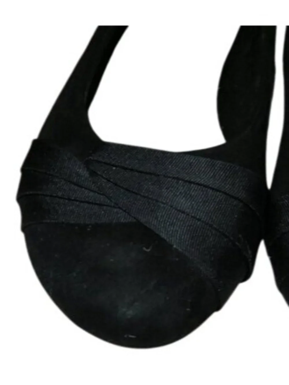 Hotcakes Black Vegan Suede Leather Ballet Flats 8.5